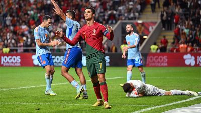 Испания на последних минутах вырвала победу у Португалии и вышла в плей-офф Лиги наций